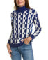 Фото #1 товара Kier+J Turtleneck Wool & Cashmere-Blend Sweater Women's