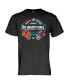 Фото #4 товара Men's Heather Charcoal Illinois Fighting Illini vs. Mississippi State Bulldogs 2023 ReliaQuest Bowl Matchup T-shirt