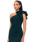 Фото #4 товара Women's Asymmetric Ruffled Sleeveless Sheath Dress