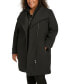 Фото #6 товара Plus Size Belted Long-Sleeve Wrap Coat, Created for Macy's