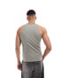 ASOS DESIGN muscle fit vest with high neck in khaki