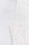 Фото #6 товара Жаккардовое платье с кружевной отделкой ZARA
