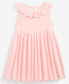 Фото #1 товара Baby Girl Cotton-Blend Ruffled Knit Dress, Created for Macy's