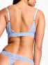 Фото #3 товара ASOS DESIGN Sienna lace built up thong in cornflower blue