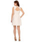 ფოტო #2 პროდუქტის Women's Mikado Boat-Neck Fit & Flare Dress