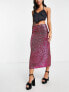 Фото #3 товара Topshop sequin midi skirt in hot pink