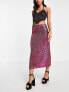 Фото #5 товара Topshop sequin midi skirt in hot pink