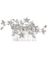 Фото #1 товара Silver-Tone Crystal Flower Sprig Hair Comb, Created for Macy's
