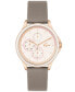 Women's Skyhook Multi Taupe Leather Strap Watch 38mm