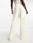 Фото #3 товара Vero Moda – Cargohose aus Jersey in Creme, Kombiteil