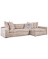 Фото #6 товара Pherie 131" 2-Pc. Fabric Sectional with Cuddler, Created for Macy's