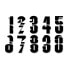 Фото #2 товара BLACKBIRD RACING #0-9 13x7 cm Number Stickers