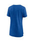 ფოტო #3 პროდუქტის Women's Heather Royal Distressed Buffalo Bills Original Play Tri-Blend T-shirt