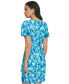 Фото #2 товара Платье DKNY Petite с принтом и объемными рукавами