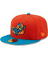 Men's Orange, Teal Cascabeles de Wisconsin Copa De La Diversion 59FIFTY Fitted Hat orange, teal, 7 3/8 - фото #1