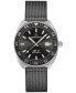 ფოტო #5 პროდუქტის Men's Swiss Automatic DS-2 Stainless Steel Bracelet & Gray Synthetic Strap Watch 41mm Gift Set