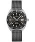 Men's Swiss Automatic DS-2 Stainless Steel Bracelet & Gray Synthetic Strap Watch 41mm Gift Set