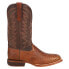 Durango Full Quill Ostrich Square Toe Cowboy Mens Brown Dress Boots DDB0274