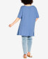 Фото #3 товара Plus Size Swing Panel Tunic Top