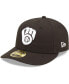 Фото #1 товара Men's Milwaukee Brewers Black and White Low Profile 59FIFTY Fitted Hat