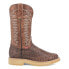 Фото #1 товара Dingo Kiwi Embroidered Ostrich Round Toe Cowboy Mens Brown Casual Boots DI606-2
