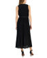 Фото #2 товара Women's Faux-Wrap Sleeveless Pleated Fit & Flare Maxi Dress