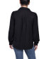 ფოტო #2 პროდუქტის Women's Long Puff Sleeve Satin Blouse