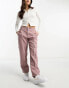 Фото #4 товара ASOS DESIGN Petite seam detail cargo trouser in mink with contrast stitch