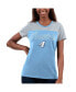 ფოტო #1 პროდუქტის Women's Light Blue Kevin Harvick Cheer Color Blocked T-shirt
