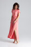 Фото #3 товара Платье длинное без застежки Lenitif Sukienka L042 Koral