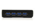 Фото #2 товара StarTech.com 4 Port Black SuperSpeed USB 3.0 Hub - USB 3.2 Gen 1 (3.1 Gen 1) Type-A - 5000 Mbit/s - Black - Power - 5 V - 2 A