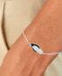 ფოტო #2 პროდუქტის Cubic Zirconia & Black Enamel Penguin Bolo Bracelet