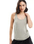 Фото #1 товара Miss Selfridge light weight marl vest top in sage