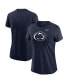 Фото #1 товара Women's Navy Penn State Nittany Lions Primetime Evergreen Logo T-Shirt