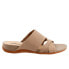 Фото #1 товара Softwalk Taraz S2320-154 Womens Beige Wide Leather Slip On Strap Sandals Shoes 6