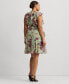 Фото #2 товара Plus Size Ruffled Crinkle Georgette Dress