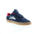 Фото #4 товара Lakai Cambridge MS2220252A00 Mens Blue Suede Skate Inspired Sneakers Shoes