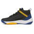 Puma Rebound Future Evo Core Lace Up Mens Black, Blue, Yellow Sneakers Casual S