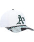 Фото #4 товара Men's White Oakland Athletics Dark Tropic Hitch Snapback Hat