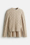 Фото #6 товара Oversized Cable-knit Sweater