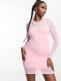 Фото #3 товара ellesse Drelono mesh layered dress in pink