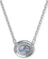 ფოტო #4 პროდუქტის Constella Silver-Tone Crystal Necklace, 17-3/4"