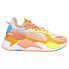 Фото #1 товара Puma RsX Cuddle Lace Up Womens Beige, Multi Sneakers Casual Shoes 385517-02