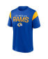 Фото #2 товара Men's Royal/Gold Los Angeles Rams Home Stretch Team T-Shirt