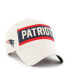 Men's Cream New England Patriots Crossroad Mvp Adjustable Hat