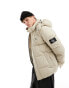 Calvin Klein Jeans essentials non down logo jacket in taupe