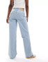 Фото #9 товара ASOS DESIGN mid rise baggy boyfriend jeans in pale blue