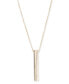 ფოტო #1 პროდუქტის Gold-Tone Pavé Bar 36" Adjustable Pendant Necklace