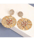 ფოტო #2 პროდუქტის Women's Circular Drop Earrings