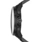 ფოტო #3 პროდუქტის Men's Brecken Chronograph Black Stainless Steel Bracelet Watch 45mm